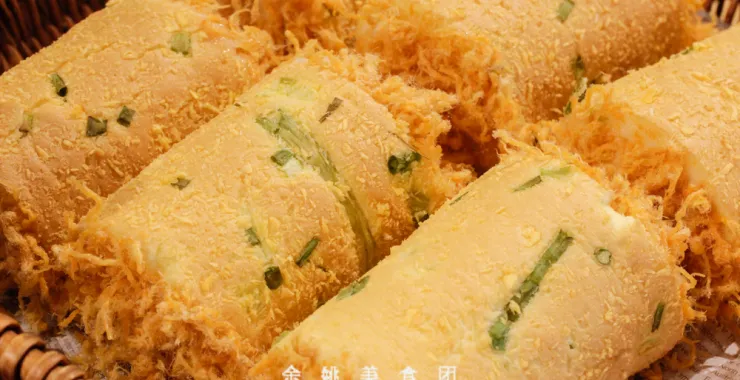 网红蛋糕美食下午茶肉松卷