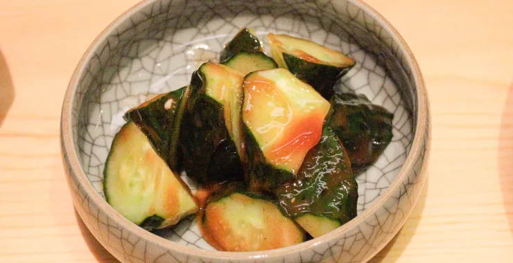 美味美食小吃梅子酱黄瓜