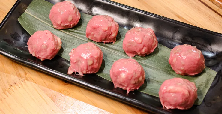 手打牛肉丸美食