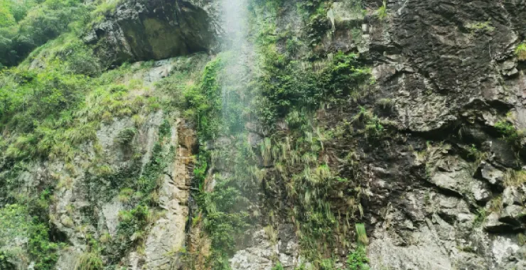浙江丽水龙泉市风景区下樟村白云瀑