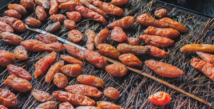 传统番薯枣子四明山特产美食晒干手工制作