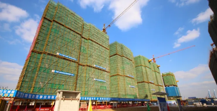 工地建筑高楼现场小区楼盘