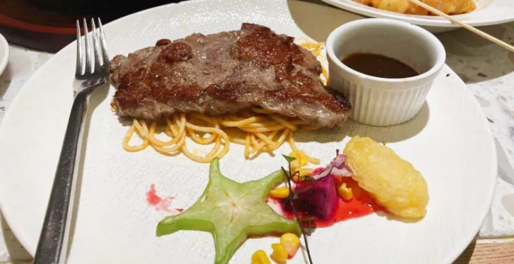 小清新水果牛排美食