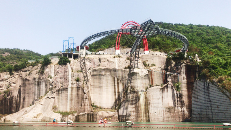象山海之湾天空环廊游玩