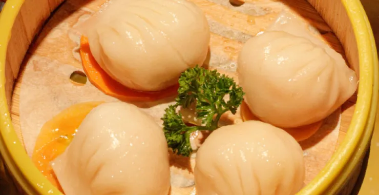 广式点心虾饺美食