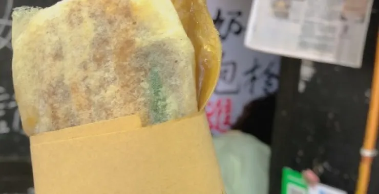 杭州网红美食孙奶奶葱包烩小吃美食点心