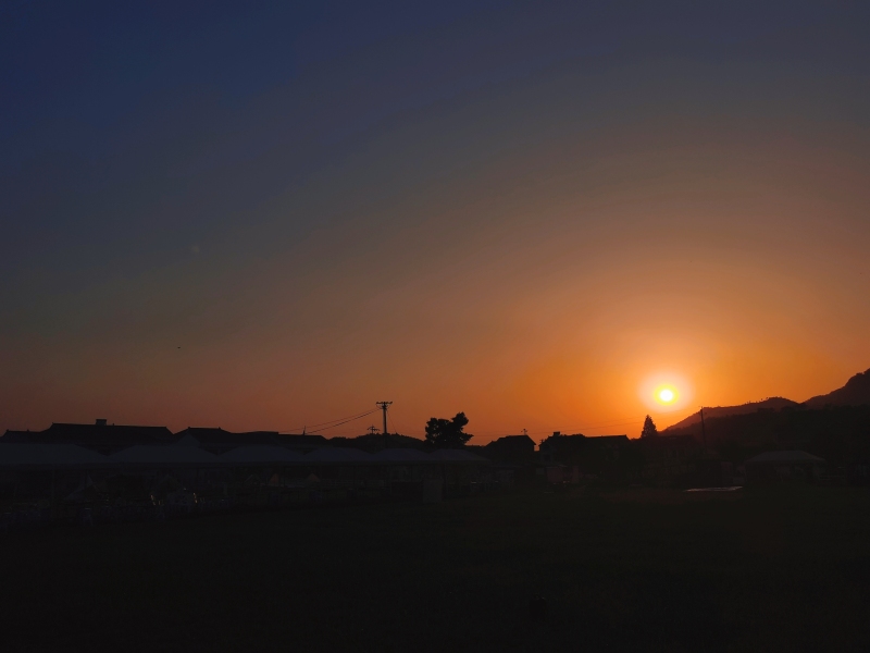唯美小清新风景落日夕阳余晖晚霞剪影