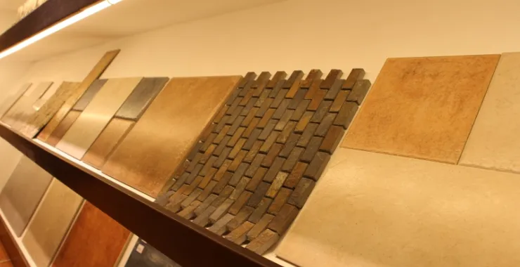 仿古瓷砖样板间展示厅装修艺术装饰简约大气