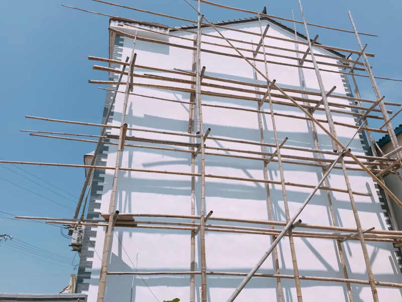 建造中的房子建筑钢架
