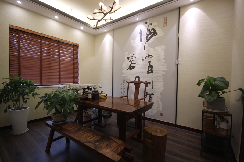 硅藻泥书房样板间展示装修艺术装饰画展示