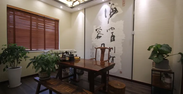 硅藻泥书房样板间展示装修艺术装饰画展示