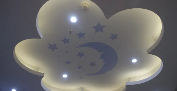 硅藻泥星空儿童吊顶展示装修