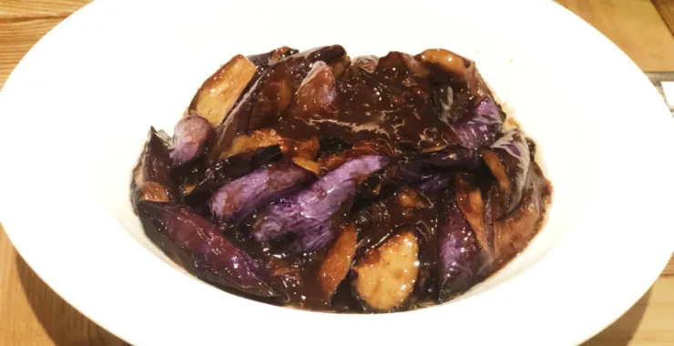 肉沫酱爆茄子家常小炒美食