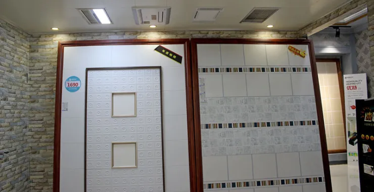 集成吊顶样品展示玻璃建材装修