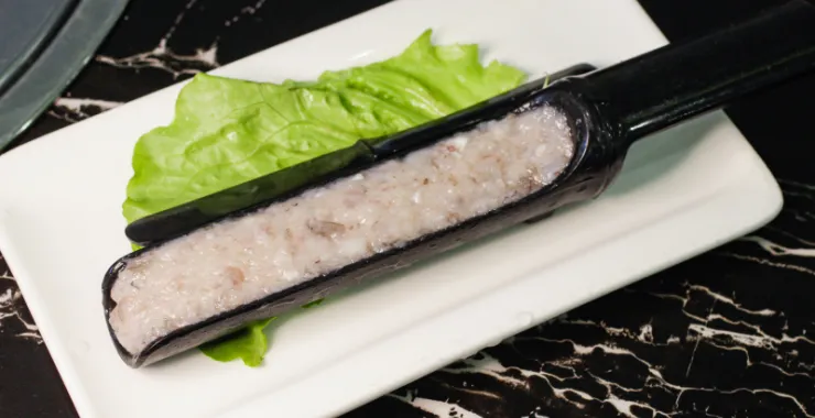 火锅涮菜虾滑美食
