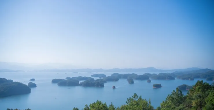 夏日千岛湖旅游湖光山色出行
