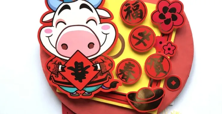 牛年圆盘挂饰手工DIY制作旧物改造