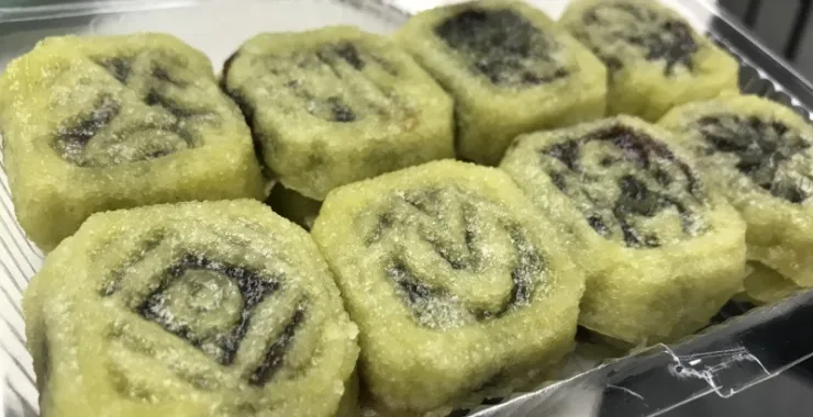 余姚非遗传统美食丈亭祖安绿豆糕