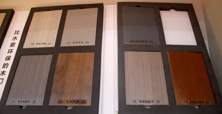 木门的样板样品展示