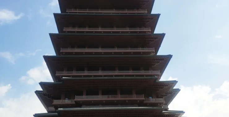 兰州旅游知名景点地标建筑黄河楼