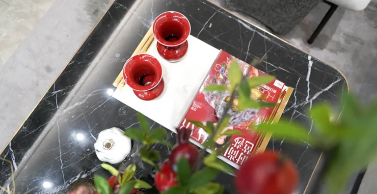 样板间装修客厅茶几绿植装修