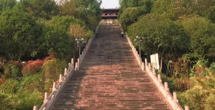台州古城登高俯视古城区