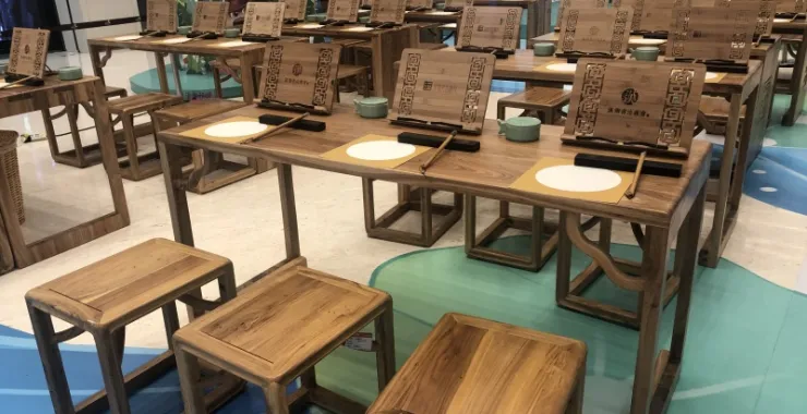 亲子活动国学课堂仿古非遗传承书法礼仪