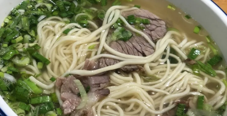 兰州牛肉面正宗牦牛葱香菜
