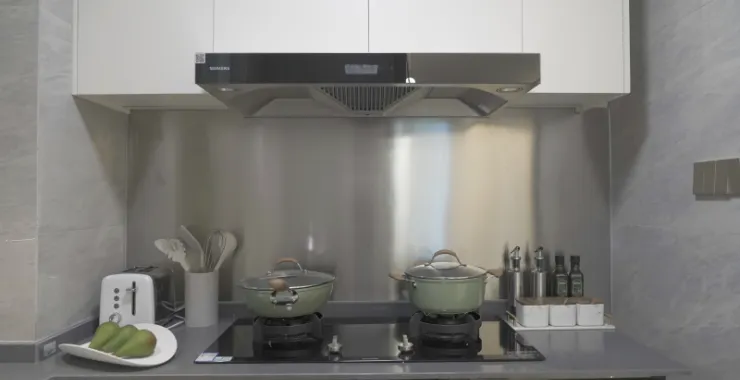 余姚楼盘小区样板房厨房厨具燃气灶锅具