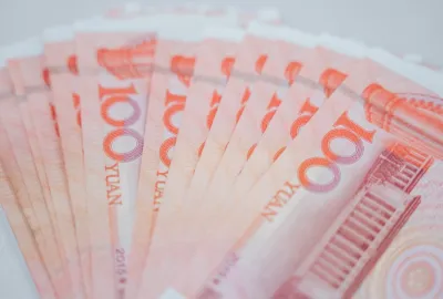 人民币百元纸币金钱工资现金钞票摆拍大钞钱币