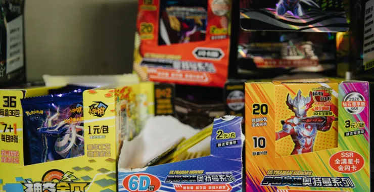 童年回忆小卖部玩具卡片盲盒
