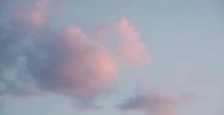 夕阳蓝天白云火烧云