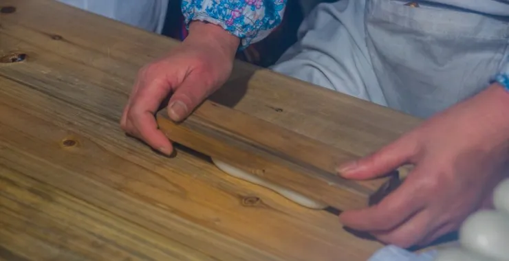 年糕制作工艺按压