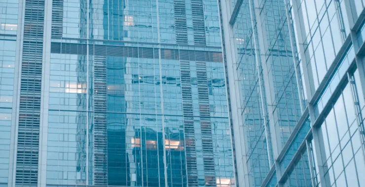 成都玻璃大厦建筑蓝色