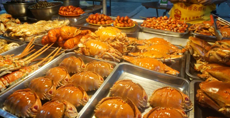 兰州夜市小吃羊肉羊杂美味