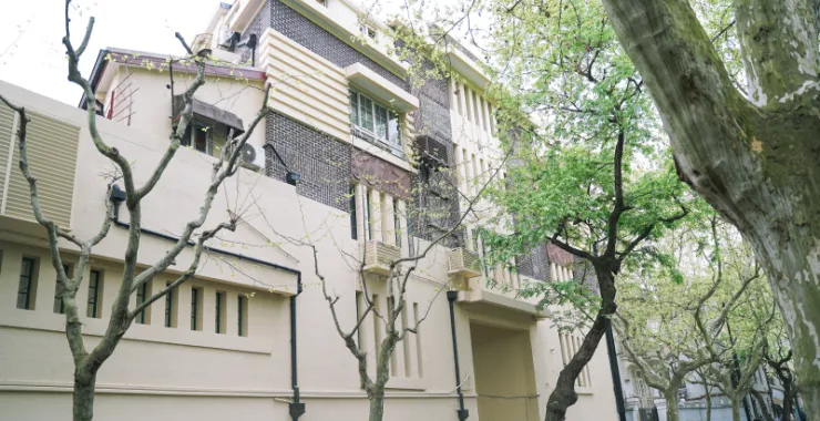 上海街头洋房建筑别墅独栋