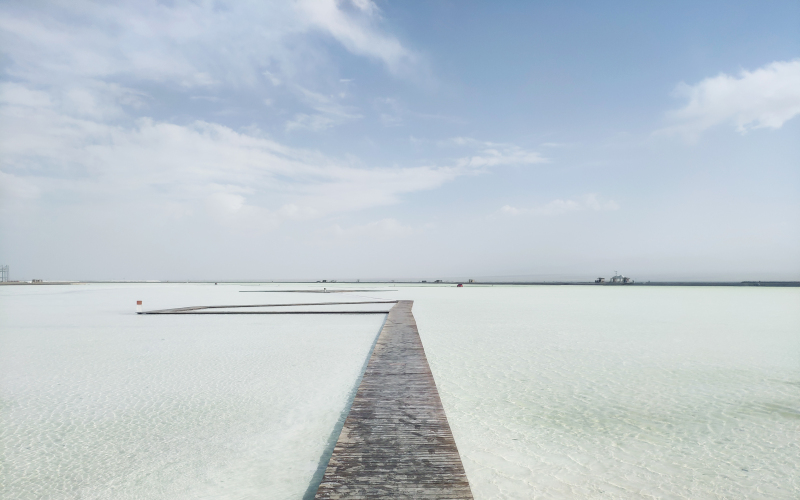 青海旅游知名景点茶卡盐湖