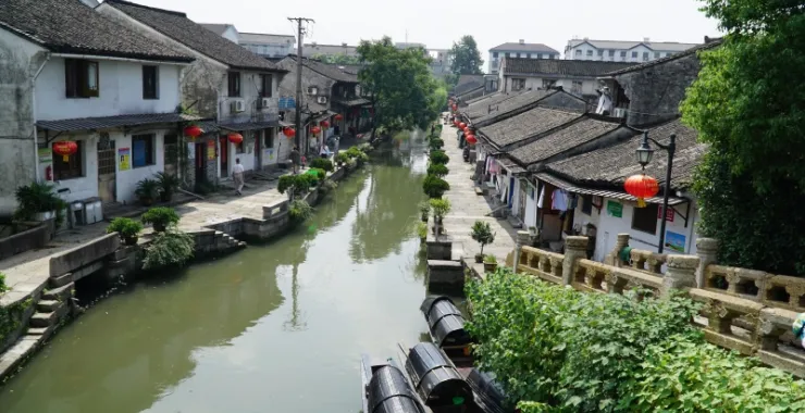 绍兴江南水乡旅游传统建筑小桥流水人家