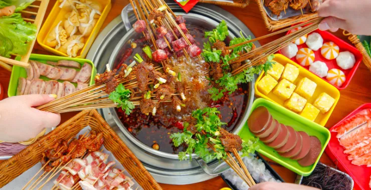串串火锅美食夜宵宵夜聚会