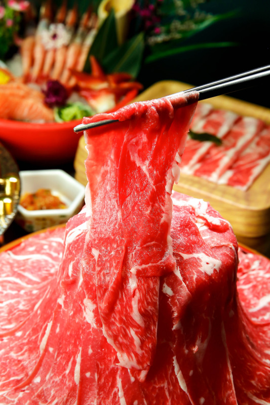 美食火锅和牛