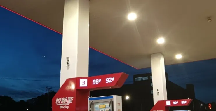 谭家岭西路中石化加油站