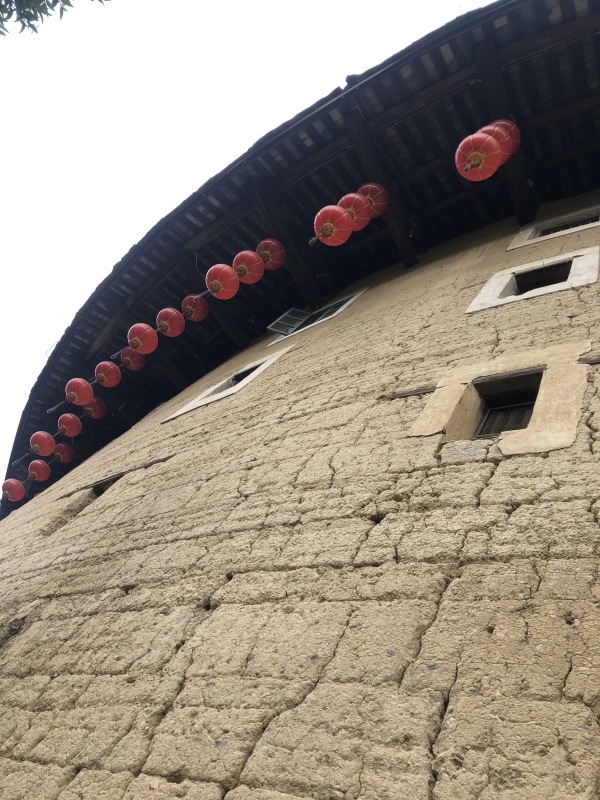 福建土楼建筑灯笼