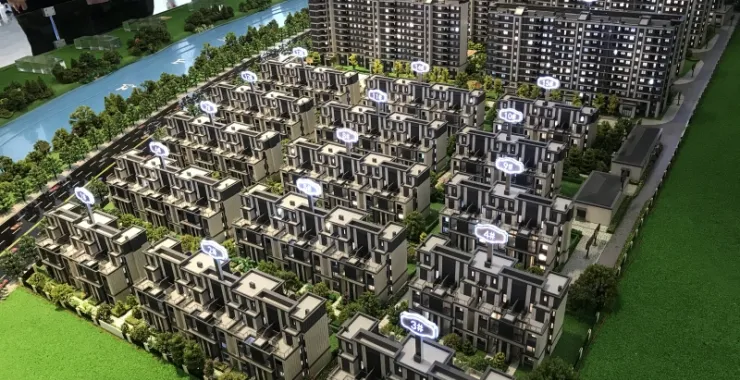 余姚房产楼市楼盘沙盘客流看房买房