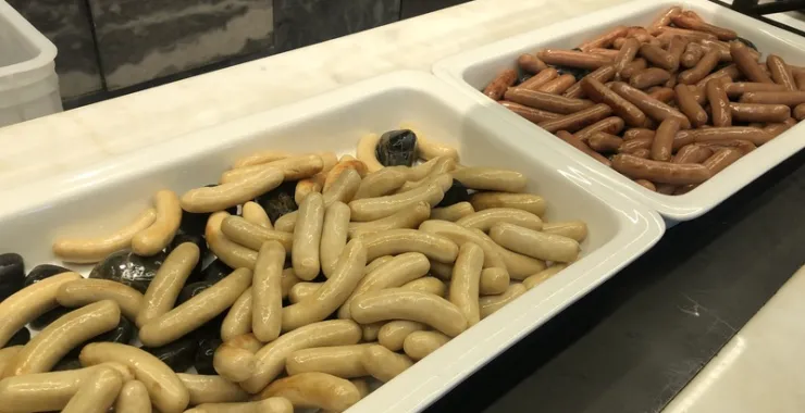 厦门七星湾酒店自助早餐香肠
