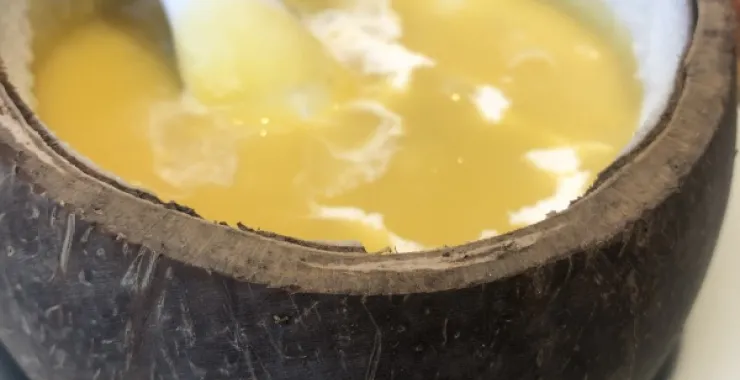 黑珍珠餐厅创意美食椰子汤