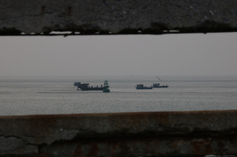 海 船只 广西北海 地脚海边