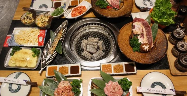 烤肉时蔬菌菇鸡肉牛肉香菇拼盘美食烧烤套餐
