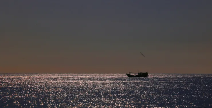 广西北海 涠洲岛 海 船只