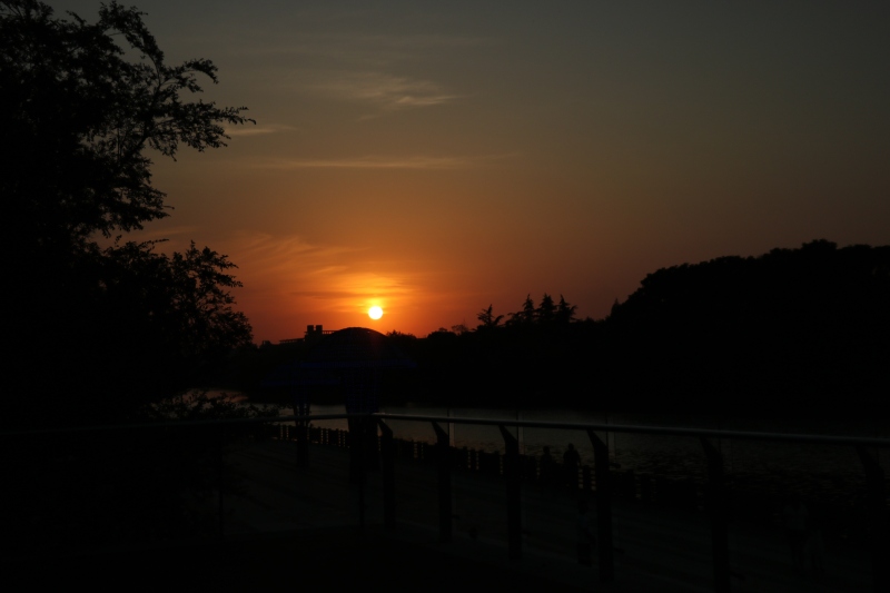 浙江宁波 余姚 日落 日出山脉太阳夕阳朝霞