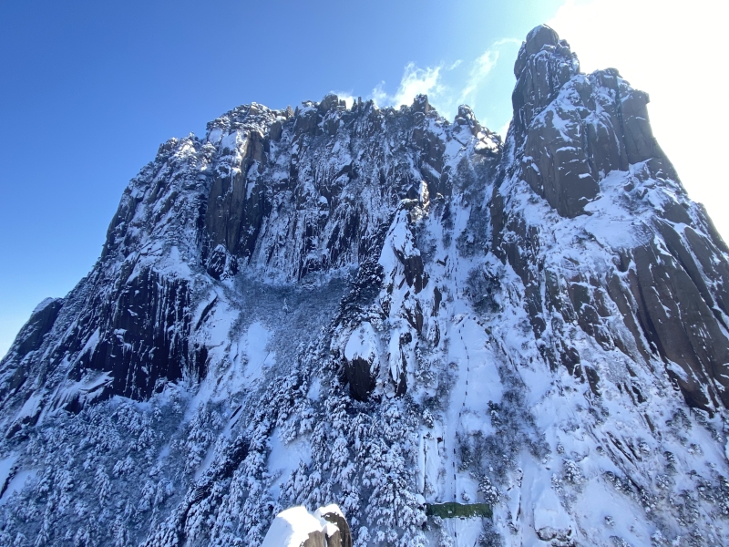 冬季黄山雪景 雪山风景